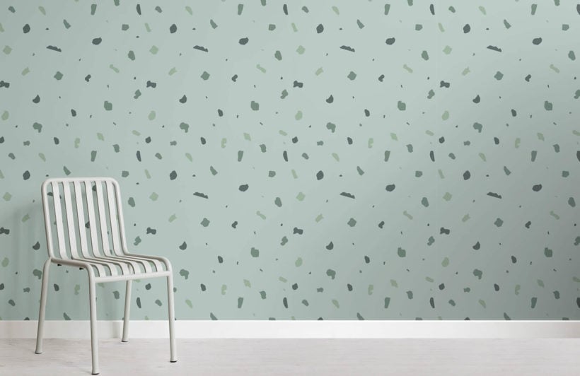 terrazzo-green-small-room-wall-mural