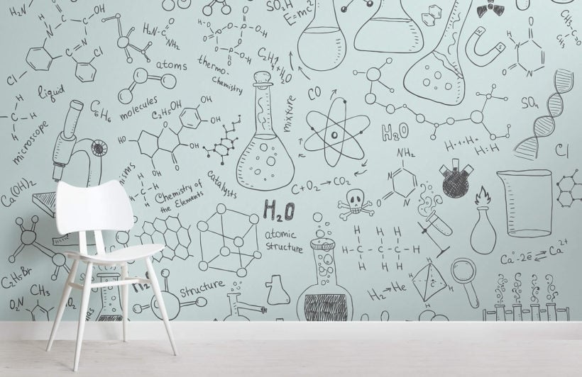 Chemistry Wallpaper | Cute Doodle