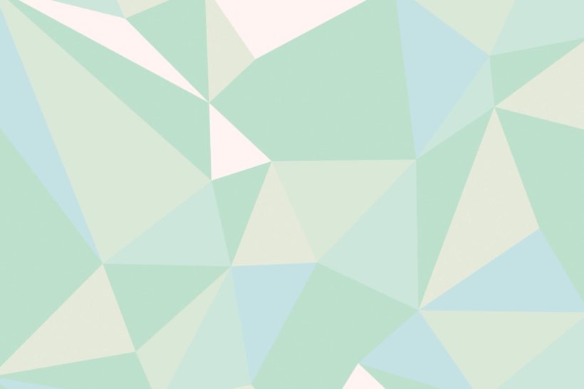 Mint Green Geometric Wallpaper Mural